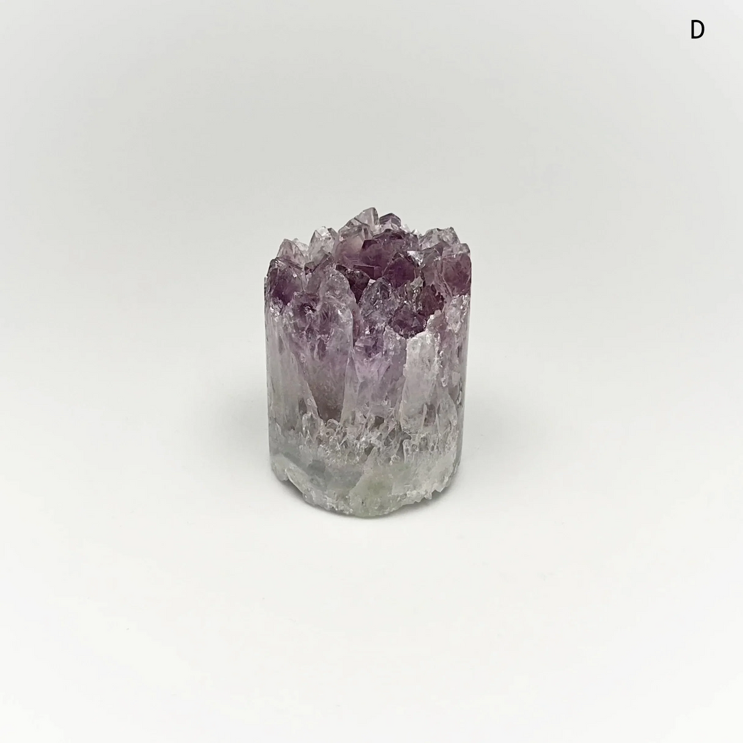 Amethyst Druze Cylinder Stand Up