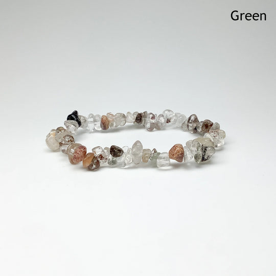 Phantom Quartz Chip Beaded Bracelet