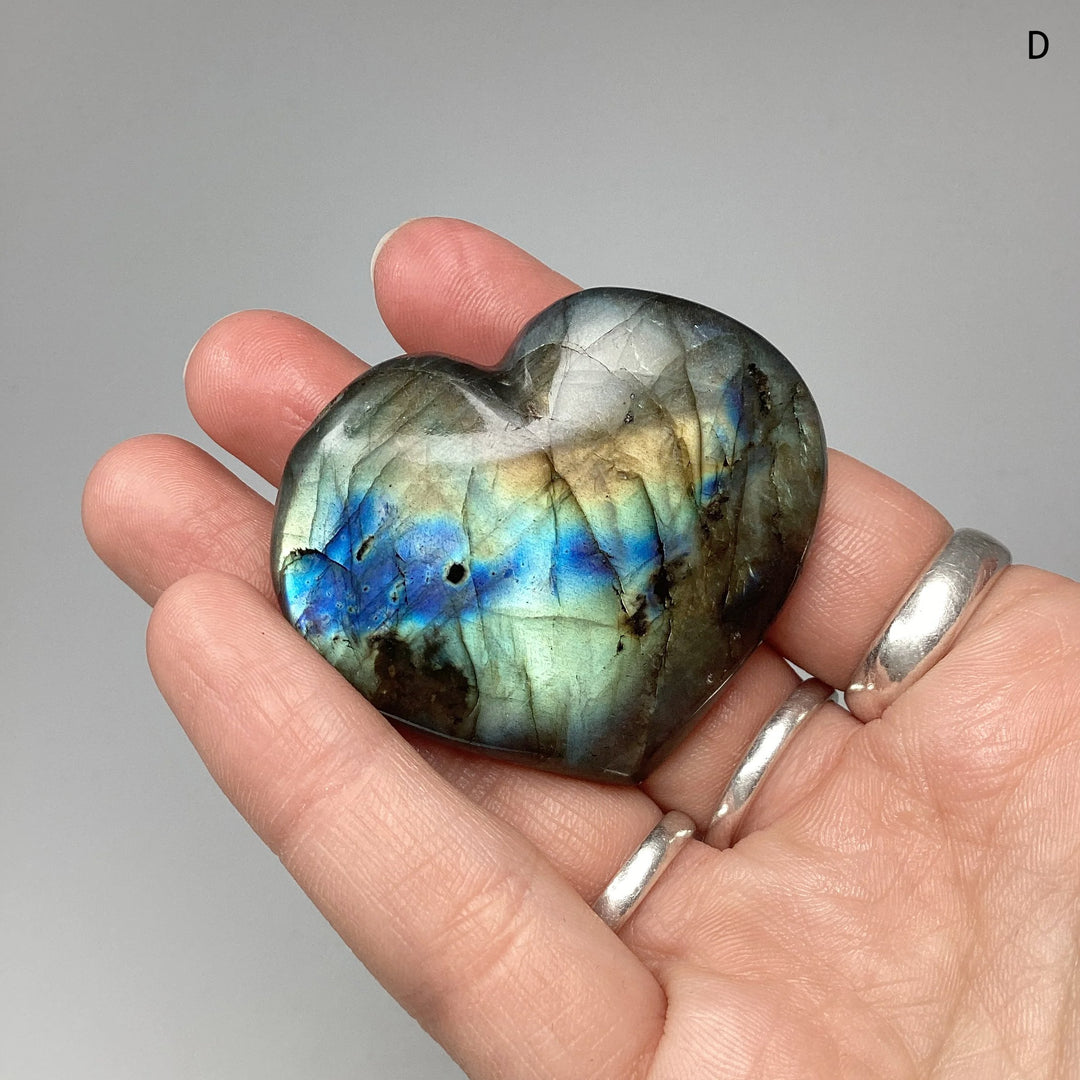 Labradorite Heart