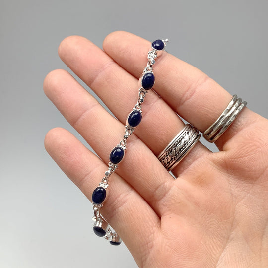 Sodalite Sterling Silver Bracelet