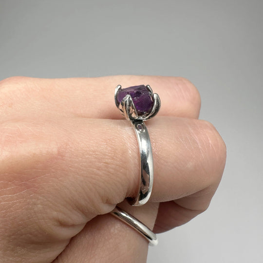 Raw Amethyst Ring