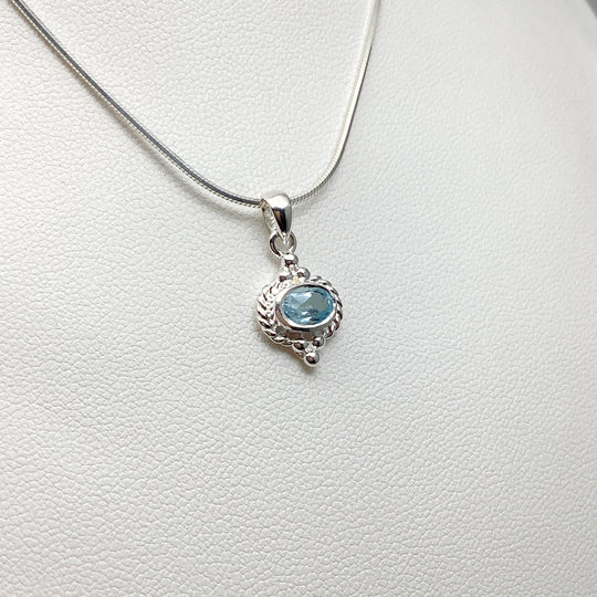 Blue Topaz Pendant