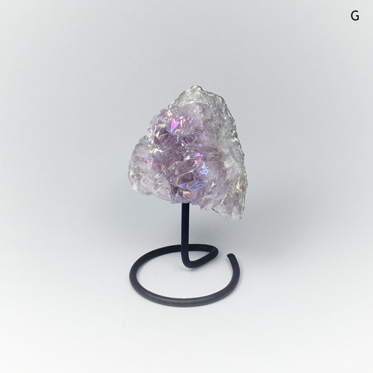 Rainbow Amethyst Druze Cluster On Stand