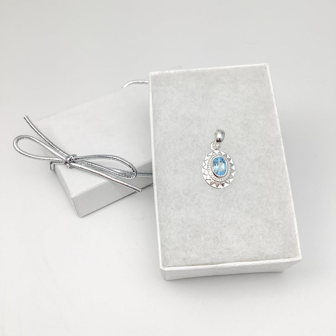 Blue Topaz Pendant