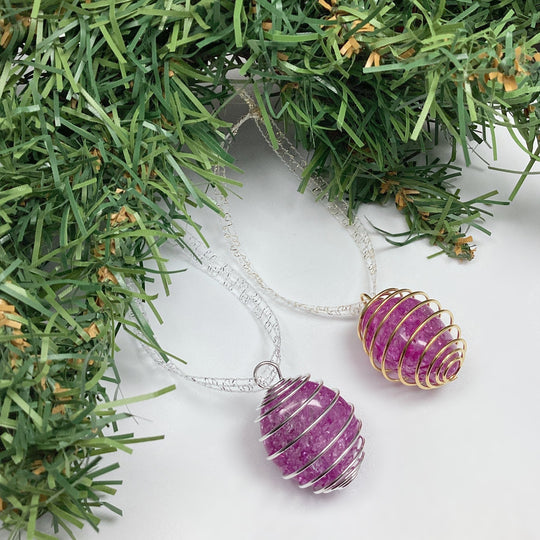 Spiral Gemstone Christmas Ornament