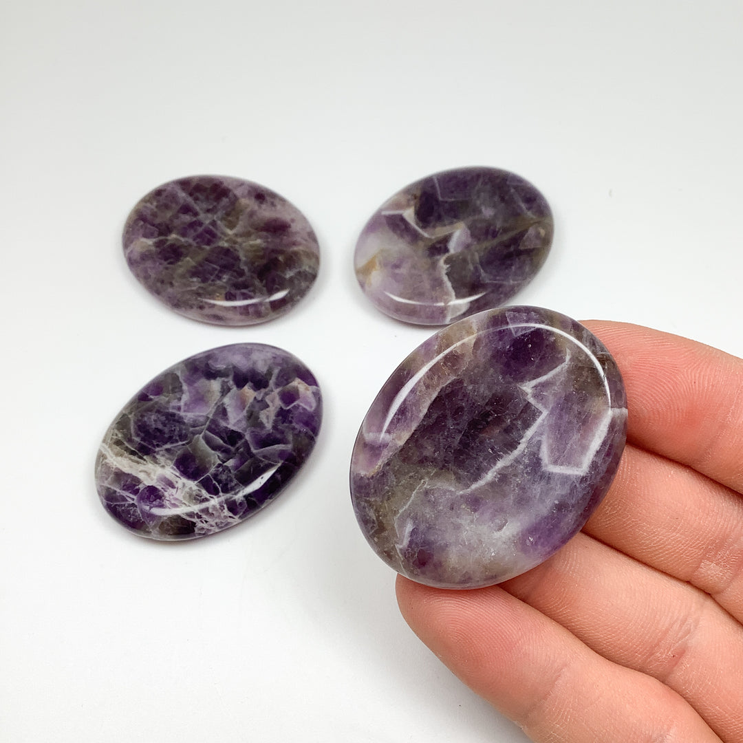 Worry Stone - Chevron Amethyst