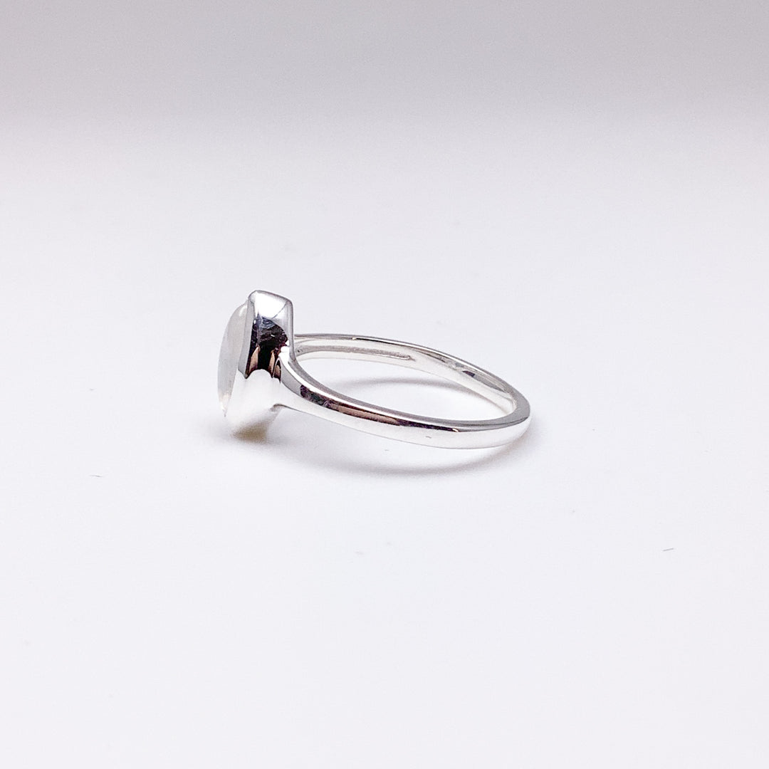 Rainbow Moonstone Ring