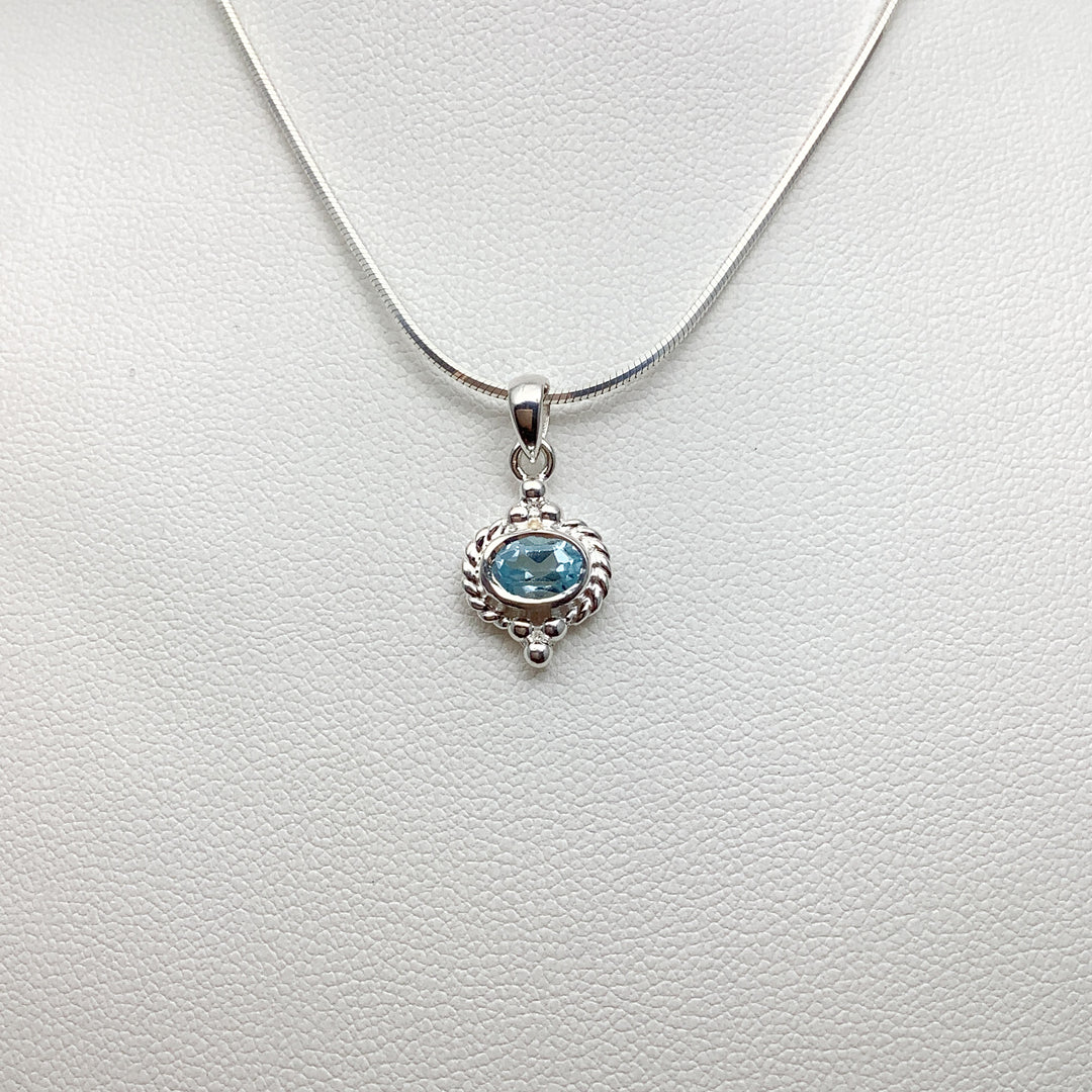 Blue Topaz Pendant