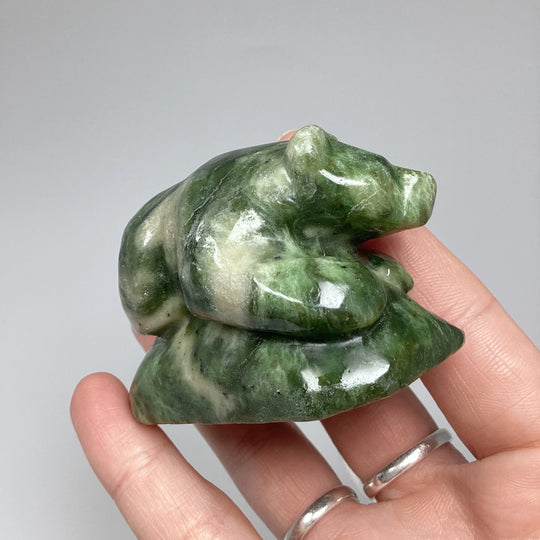 BC Jade Bear Carving