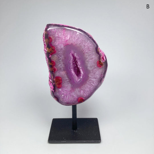 Agate Geode on Stand