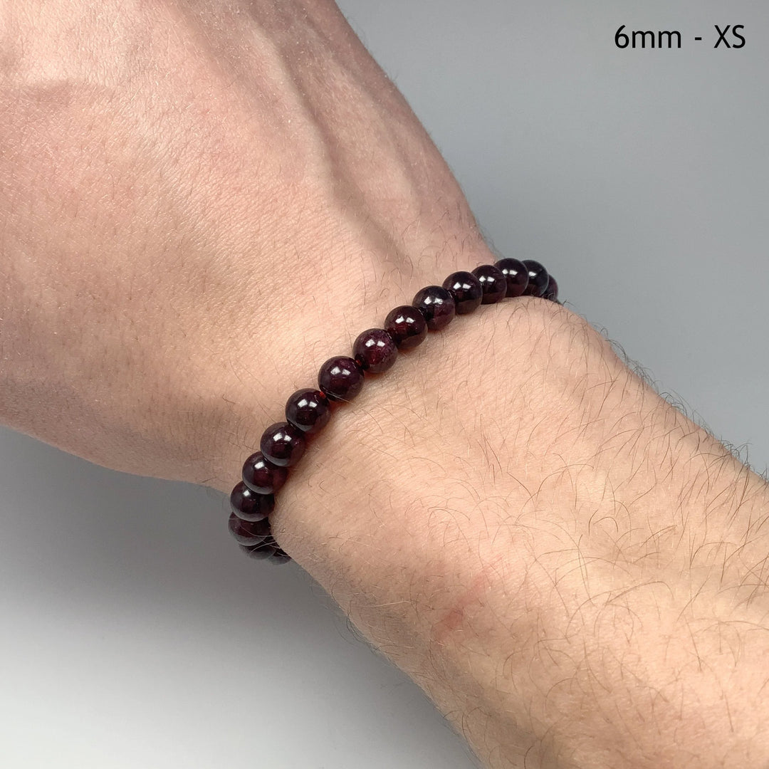 Garnet Beaded Bracelet