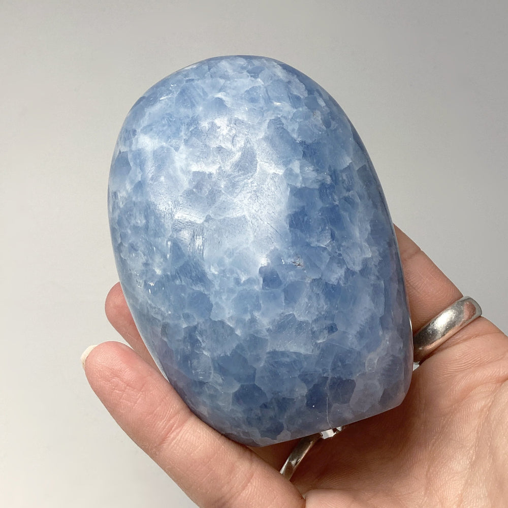 Blue Calcite Stand Up