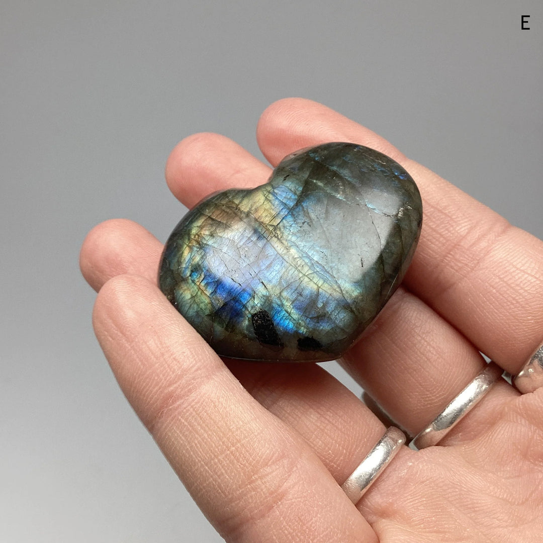 Labradorite Heart