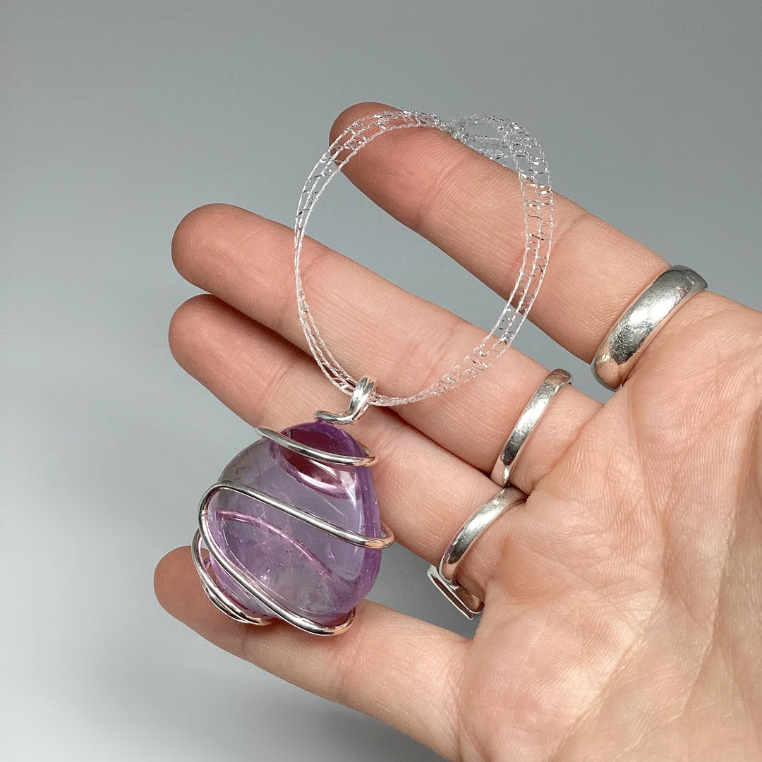 Wire Wrap Gemstone Christmas Ornament