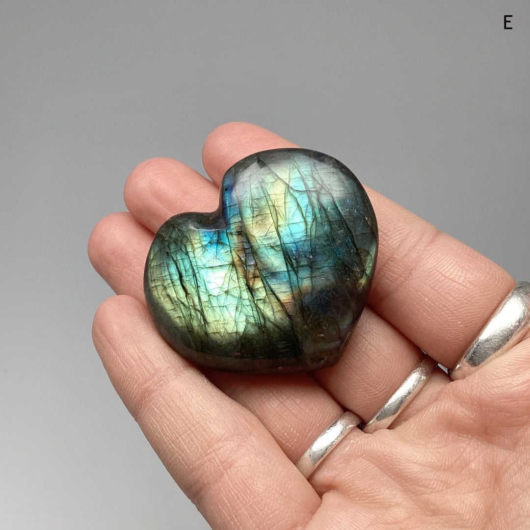 Labradorite Heart