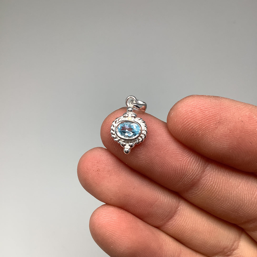 Blue Topaz Pendant