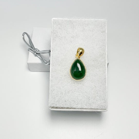 Canadian Jade Gold Finish Pendant