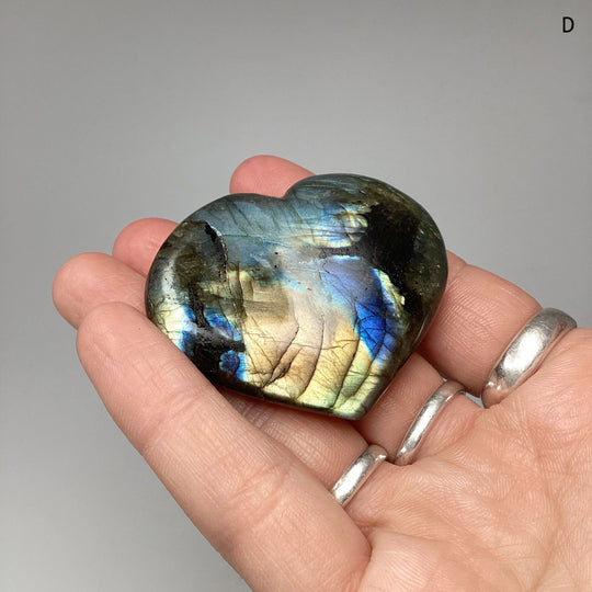 Labradorite Heart