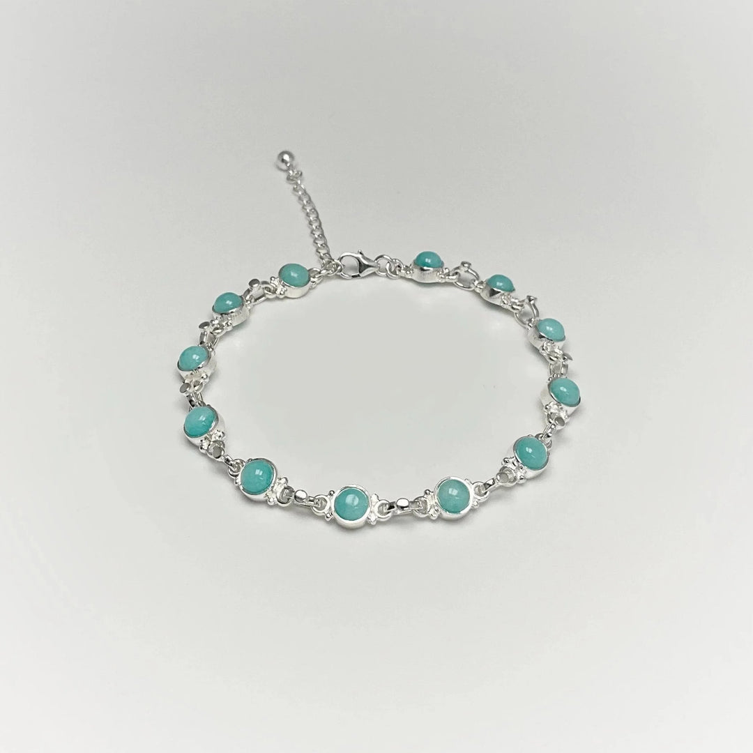 Amazonite Sterling Silver Bracelet