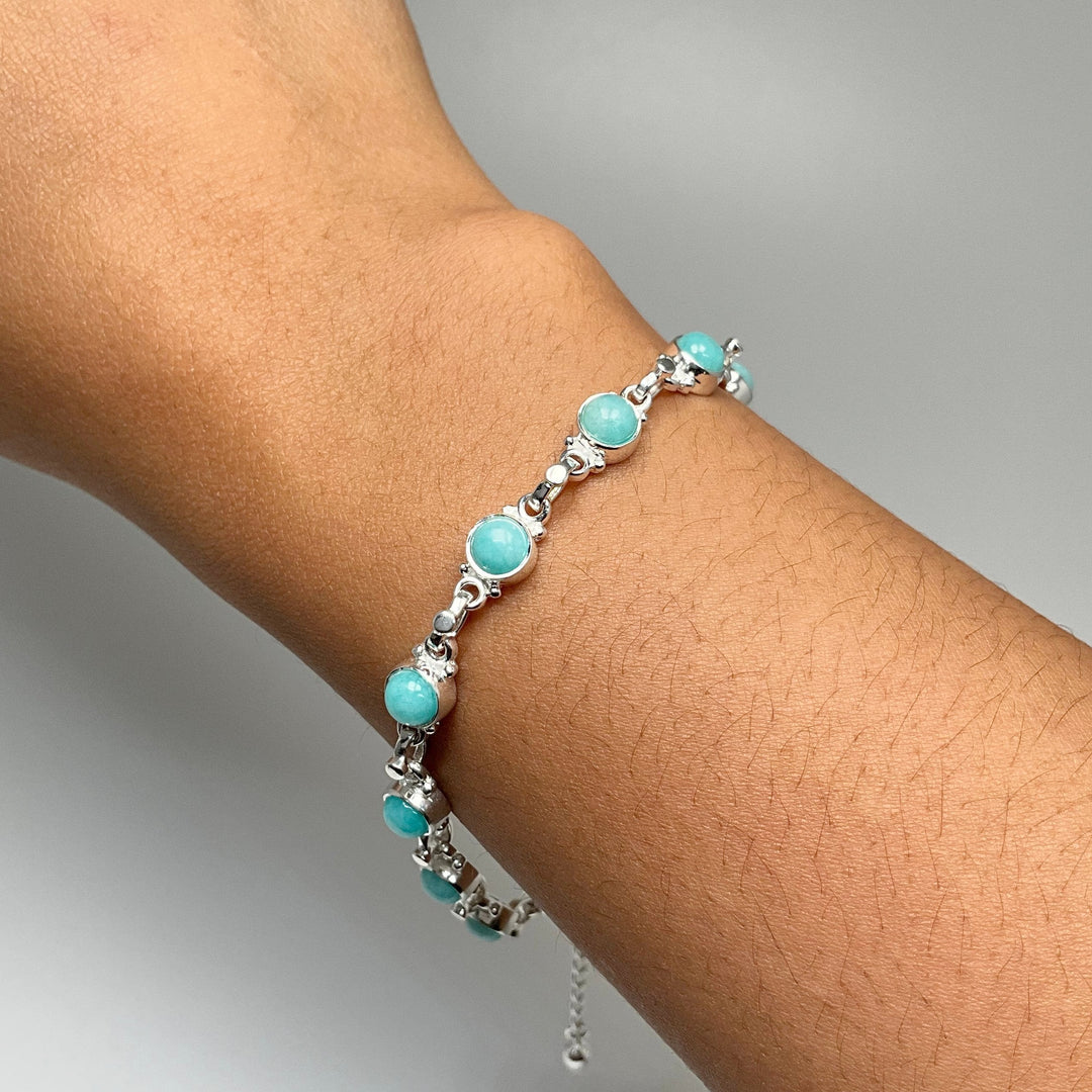 Amazonite Sterling Silver Bracelet