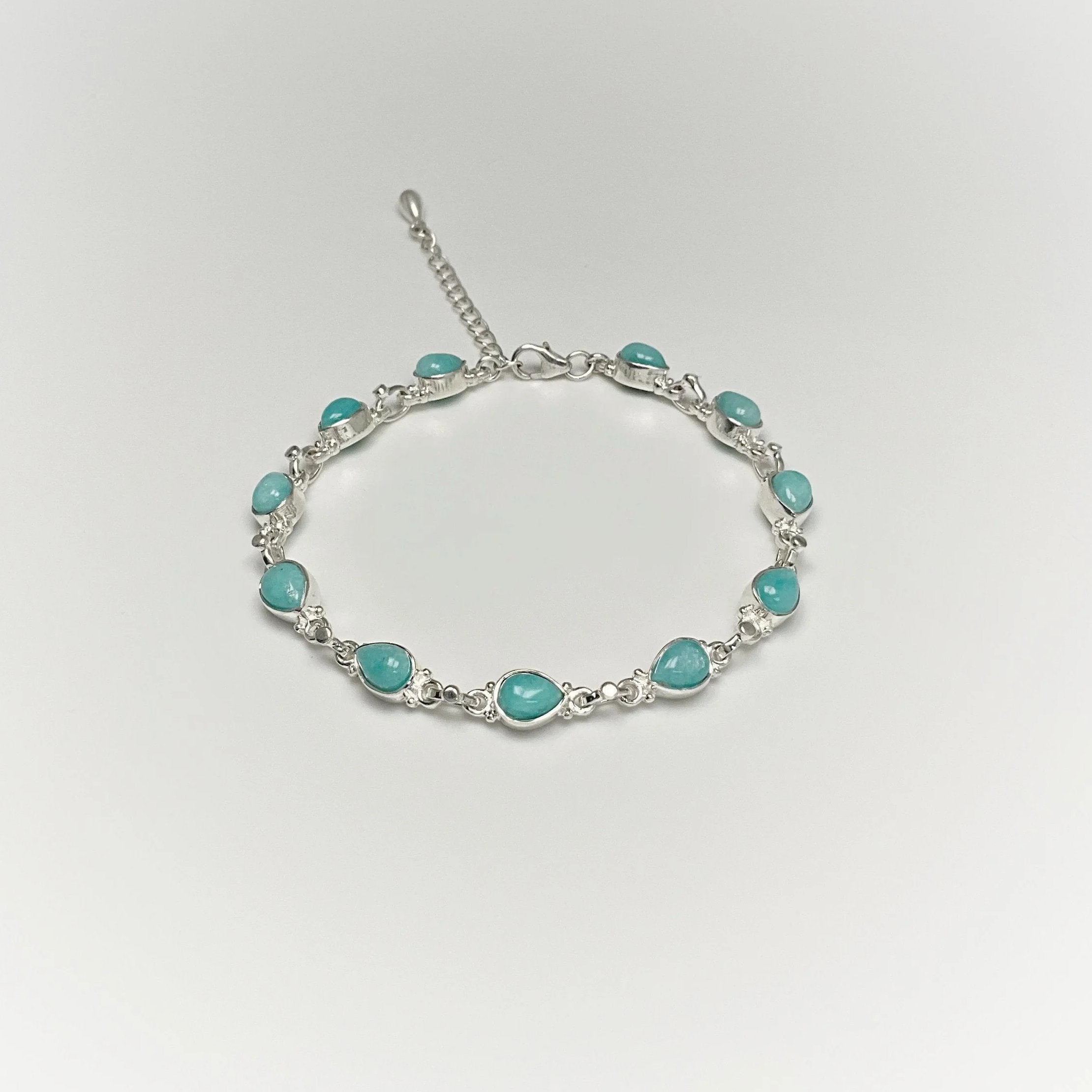 Amazonite outlet and sterling silver bracelet