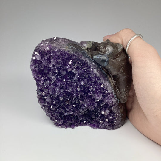 Amethyst Bear Carving