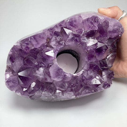 Amethyst Druze Candle Holder