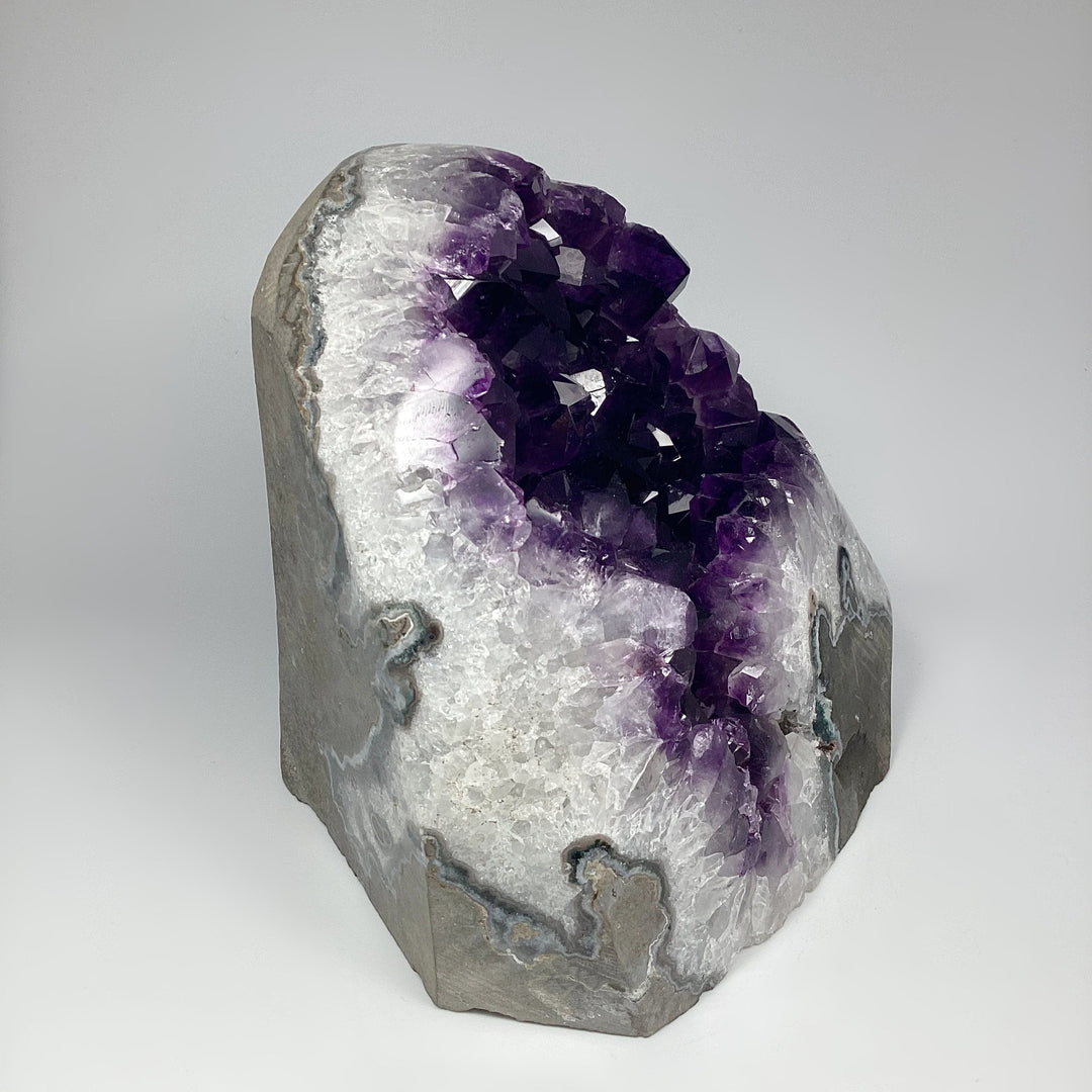 Amethyst Druze Cluster Large Stand Up