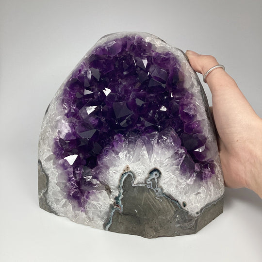 Amethyst Druze Cluster Large Stand Up