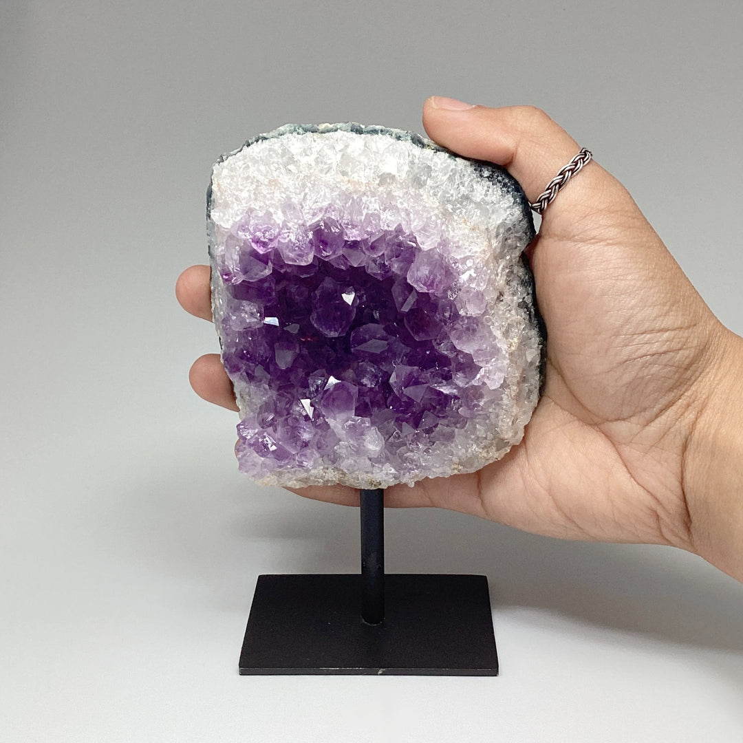 Amethyst Druze Cluster on Stand