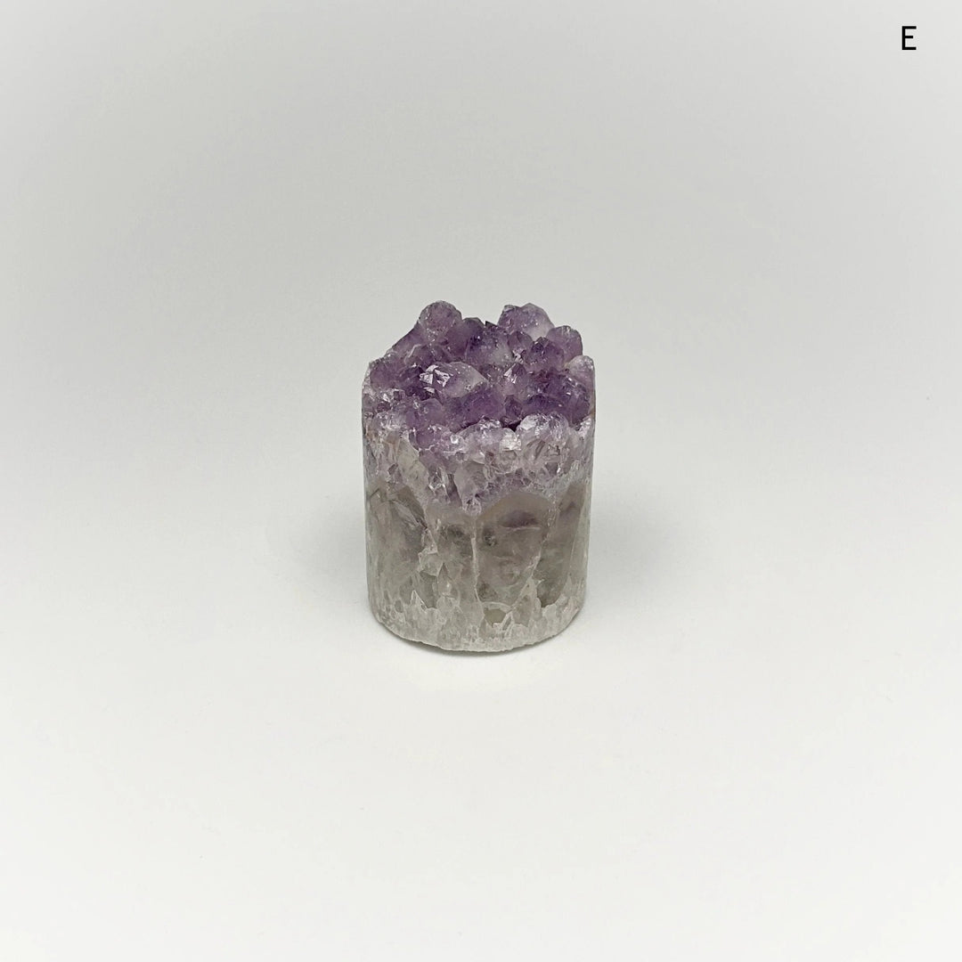 Amethyst Druze Cylinder Stand Up