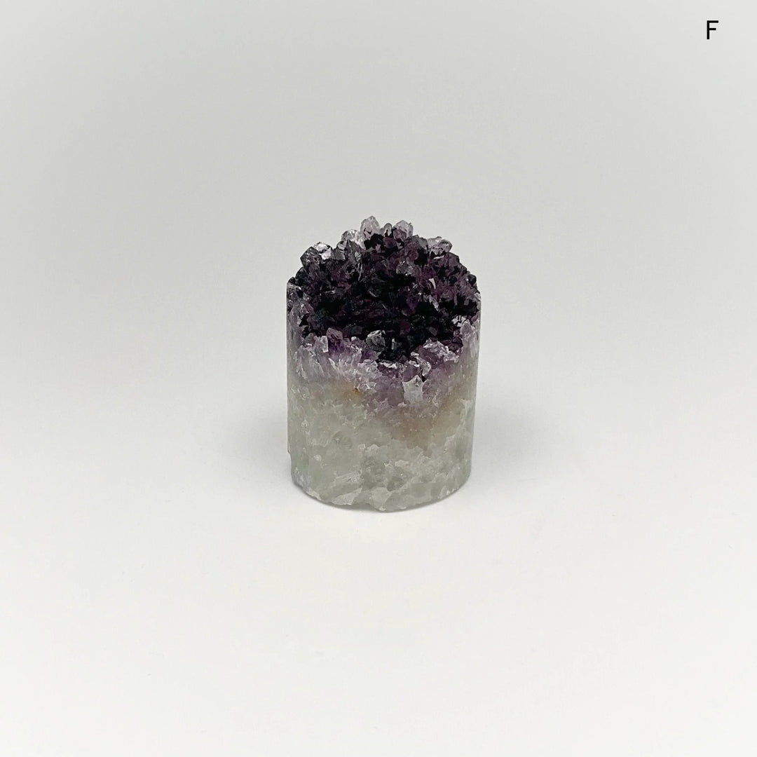 Amethyst Druze Cylinder Stand Up