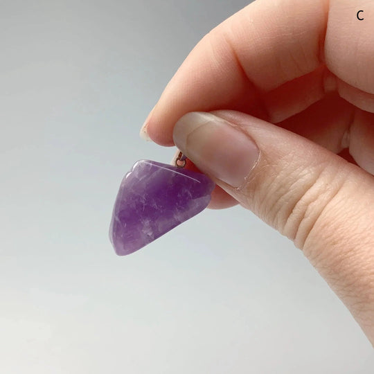 Amethyst Tumble Pendant