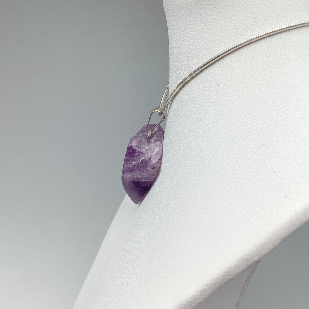 Amethyst Tumble Pendant