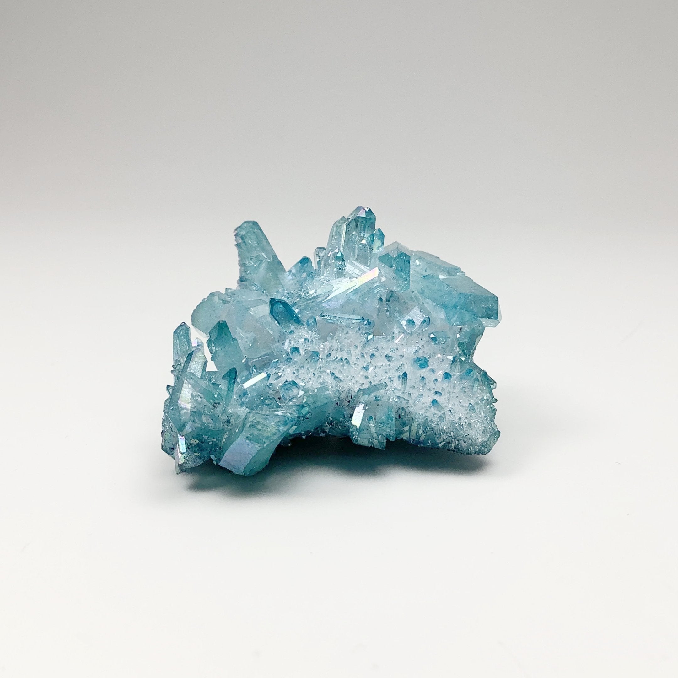 Aqua Aura Quartz Cluster