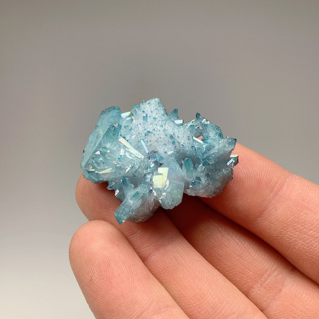 Aqua Aura Quartz Cluster