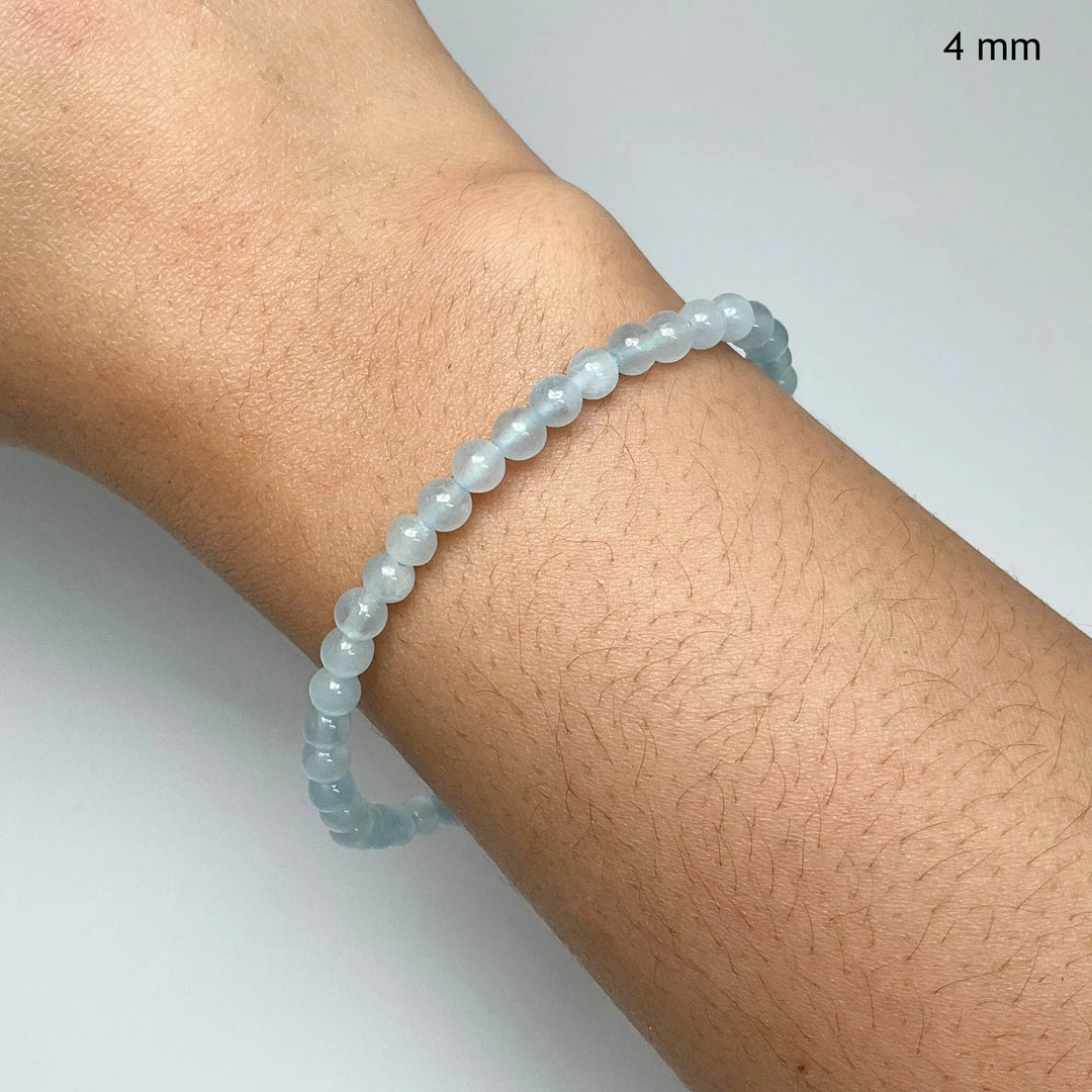 Aquamarine Beaded Bracelet