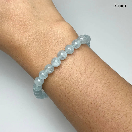 Aquamarine Beaded Bracelet