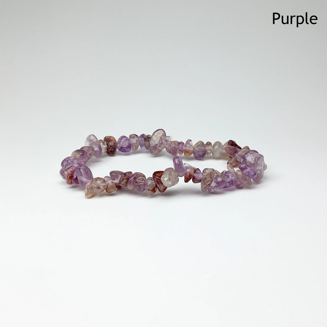 Phantom Quartz Chip Beaded Bracelet