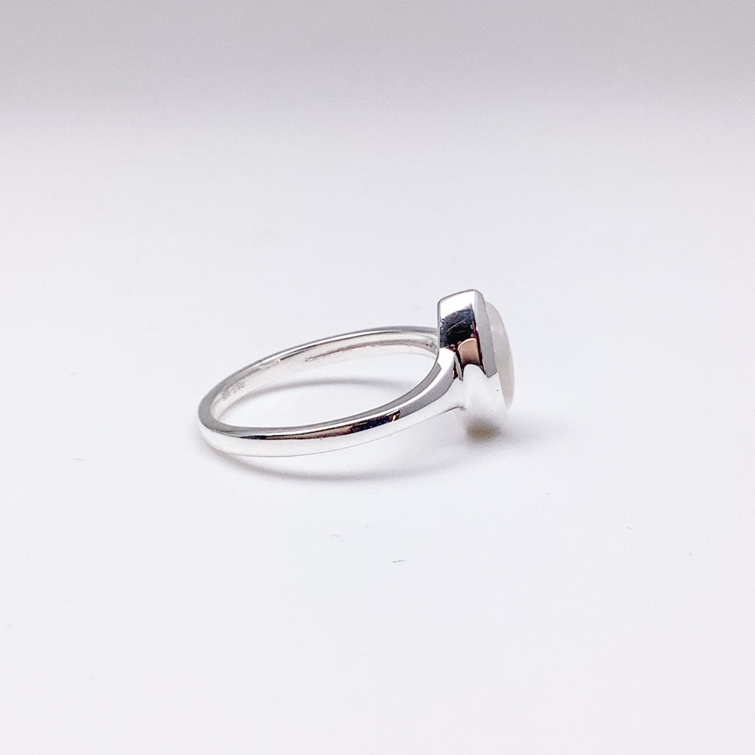 Rainbow Moonstone Ring