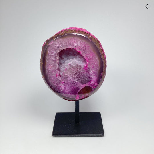 Agate Geode on Stand