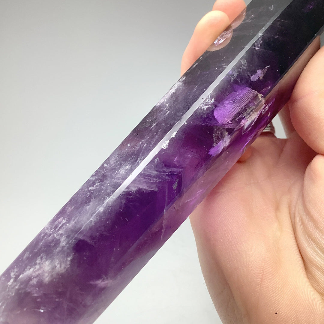 Double Terminated Amethyst Point on Stand