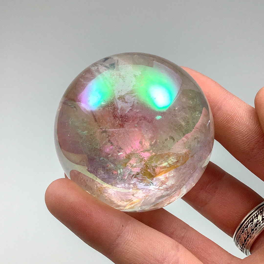 Aura Rose Quartz Sphere