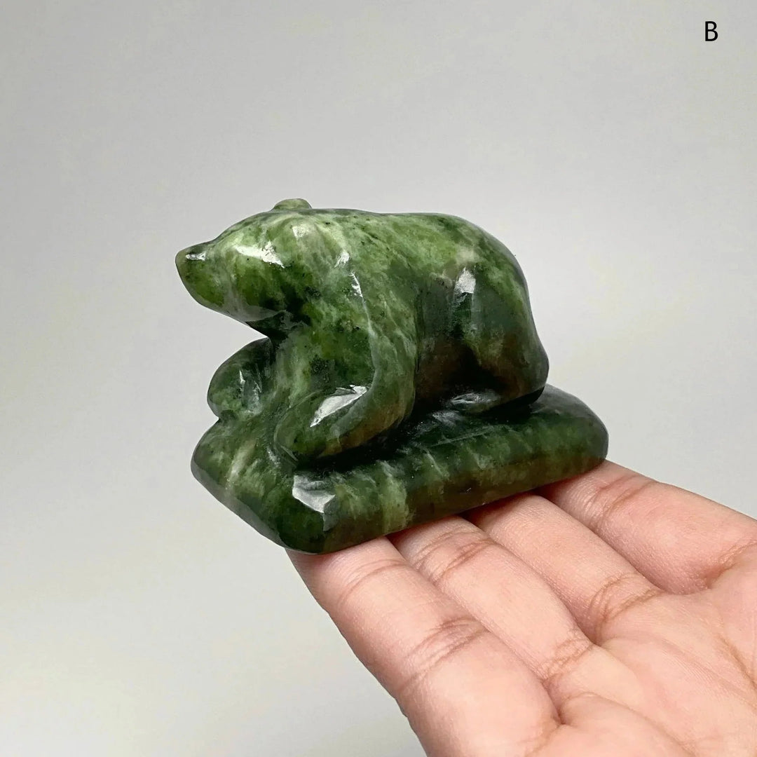 BC Jade Bear Carving