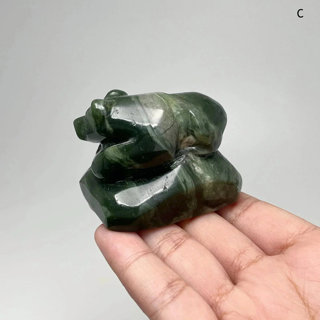 BC Jade Bear Carving