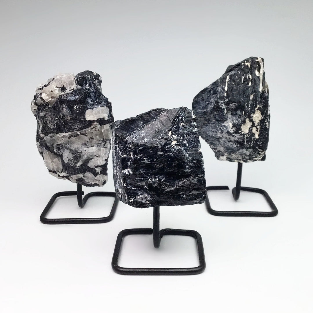 Black Tourmaline on Stand