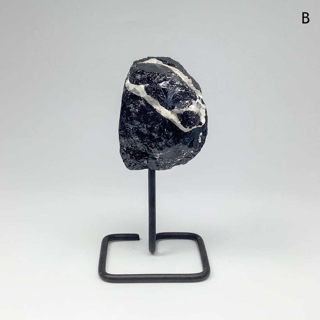 Black Tourmaline on Stand