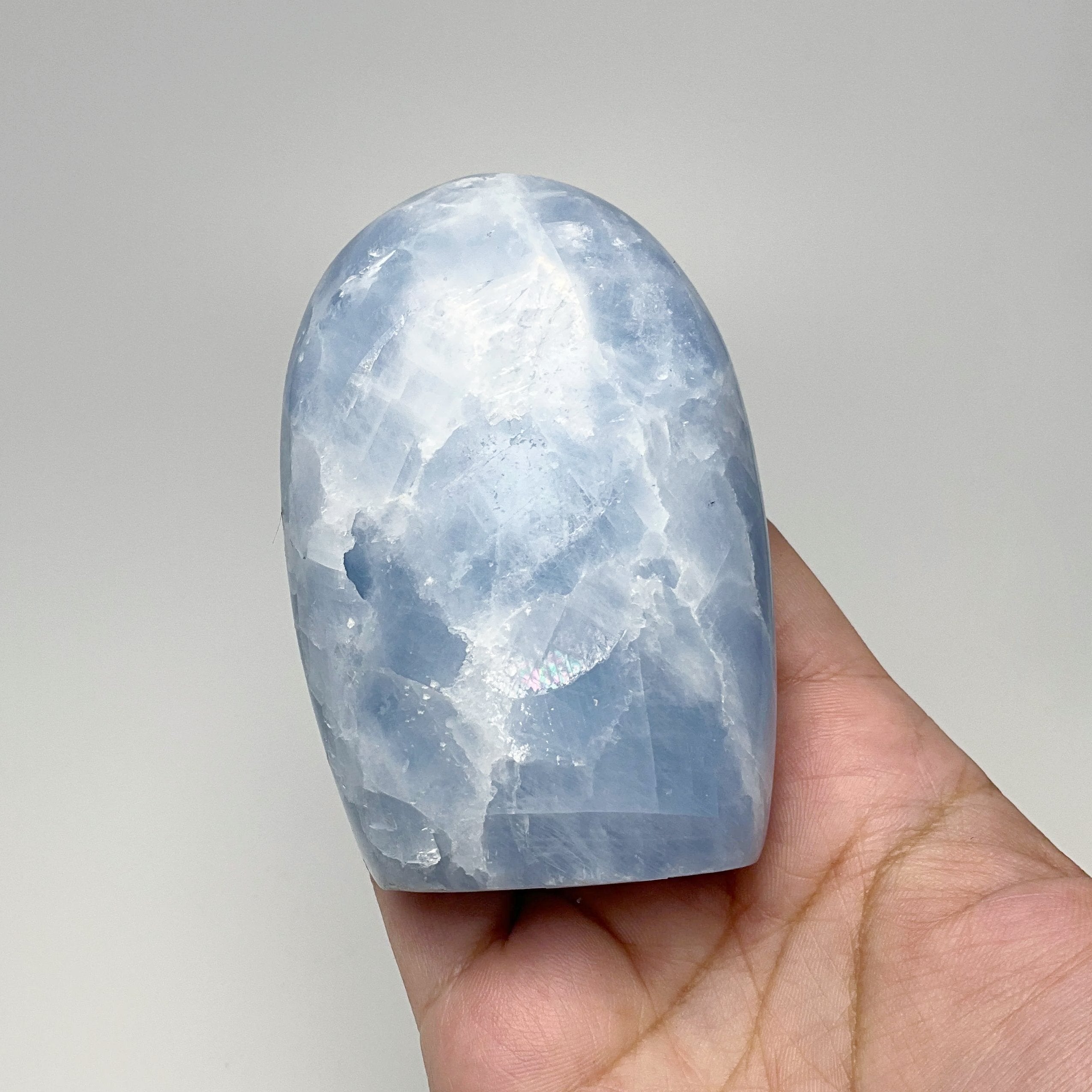 Blue Calcite Stand Up