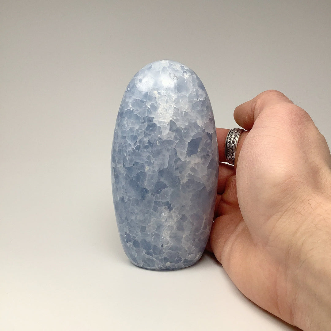 Blue Calcite Stand Up Freeform