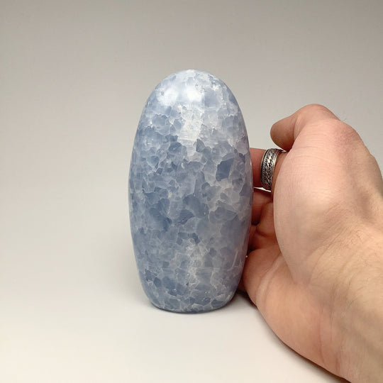 Blue Calcite Stand Up Freeform